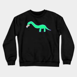 Long neck Dino with “gay bacon” Crewneck Sweatshirt